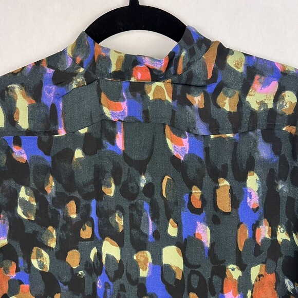 CAbi Tunic Top 3143 Womens Medium Sabine Mosaic Watercolor Print Popover Blouse - Picture 4 of 10